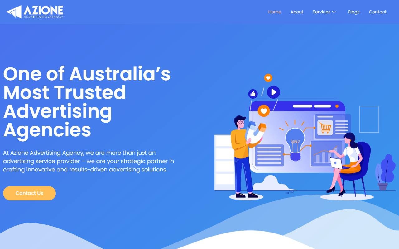 Azione website by Techavinya