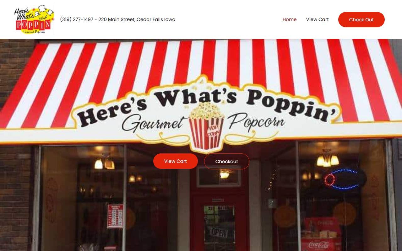 Here’s What’s Poppin’ website by Techavinya