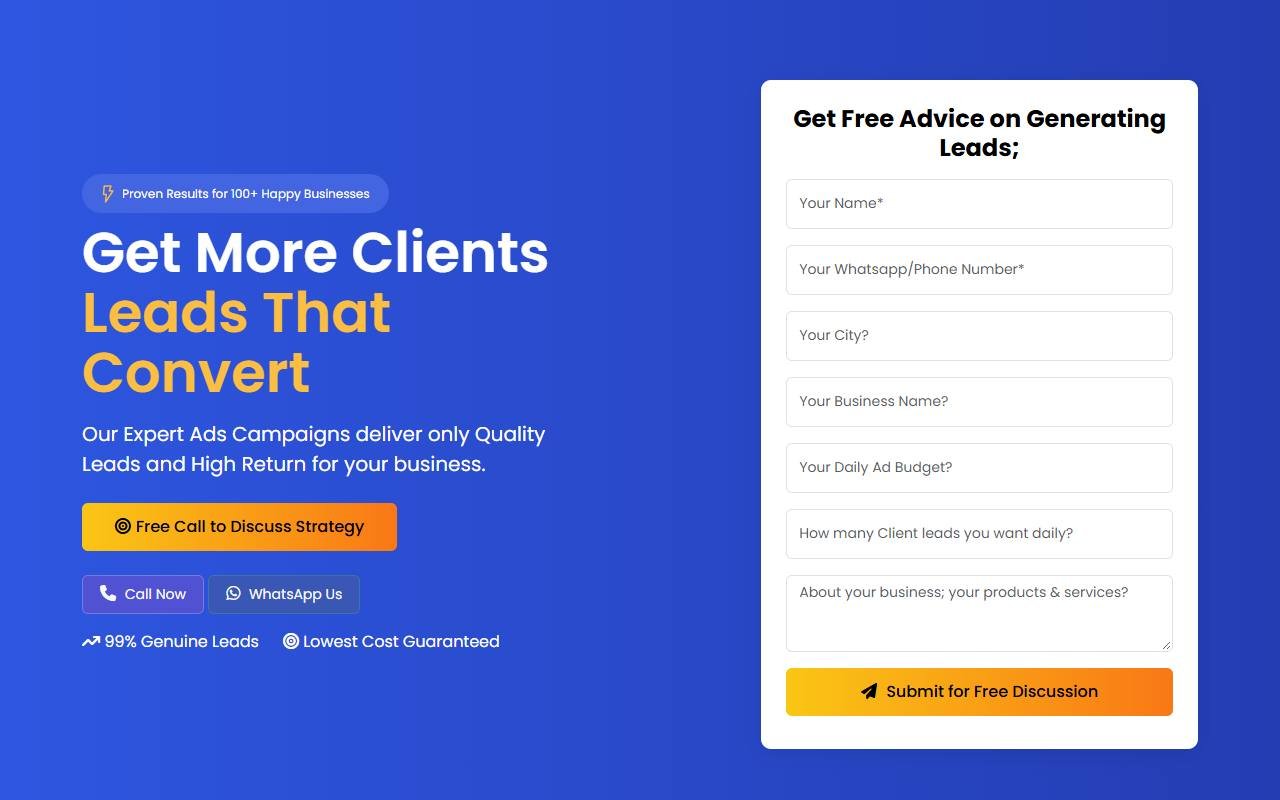 LeadUncle website by Techavinya