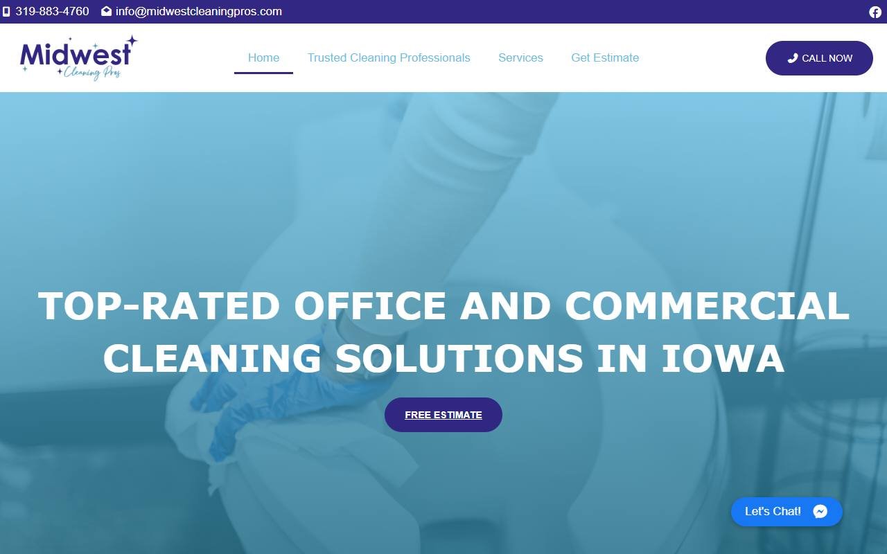 Midwest Cleaning Pros website by Techavinya