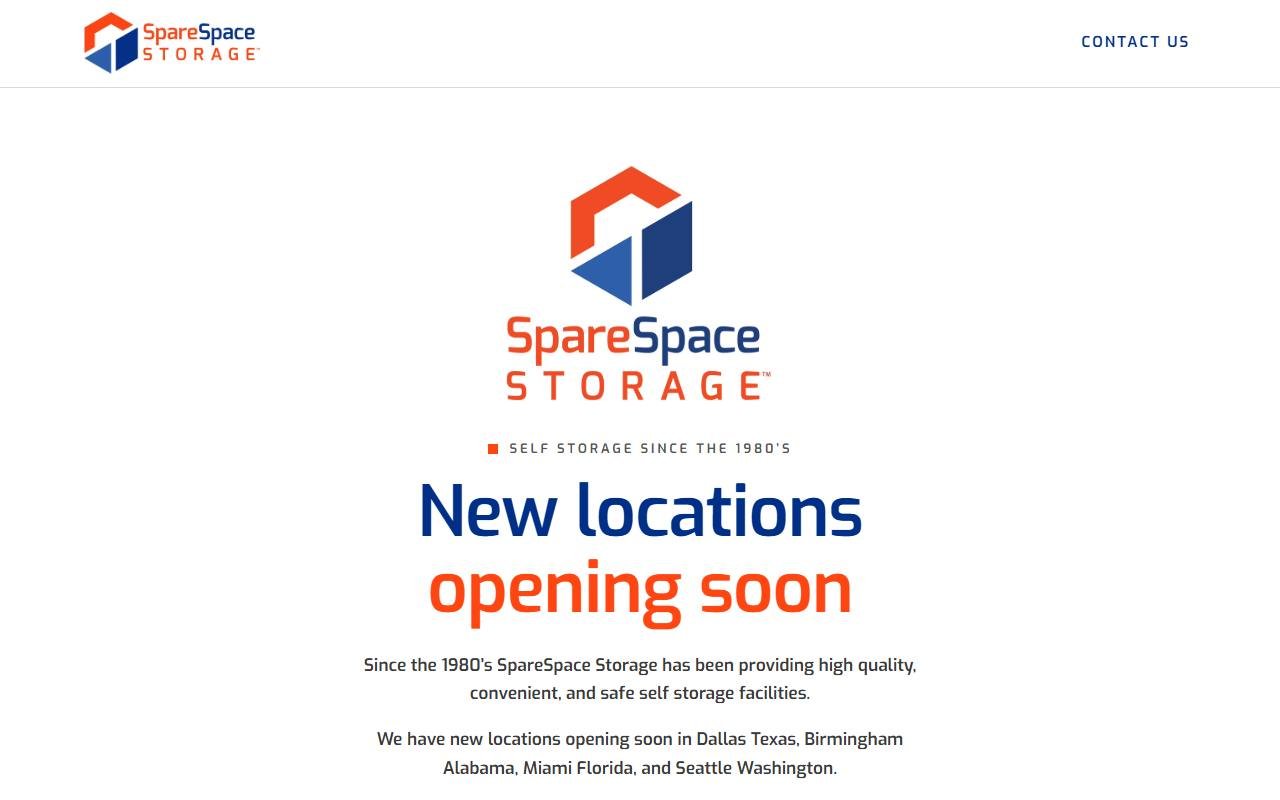 SpareSpace Storage website by Techavinya