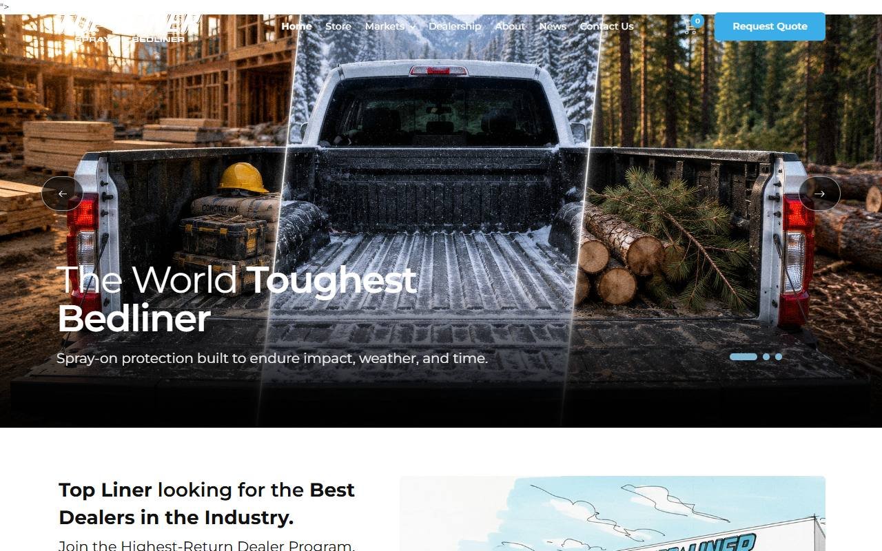 Top Liner website by Techavinya