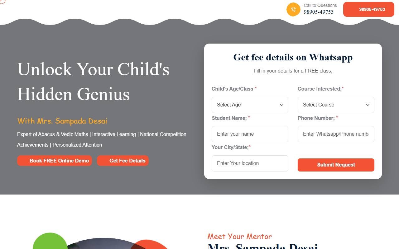 Vidhyam Learning website by Techavinya